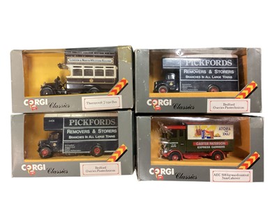 Lot 1859 - Corgi Classics 1:43 scale diecast commercial vehicles, in road sign grey window boxes (11)