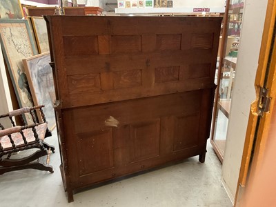 Lot 1254 - Arts and Crafts two height oak sideboard attributed to Morris & Co. after a design by Philip Webb