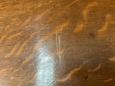 Lot 1254 - Arts and Crafts two height oak sideboard attributed to Morris & Co. after a design by Philip Webb