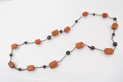 Lot 736 - Middle Eastern amber necklace