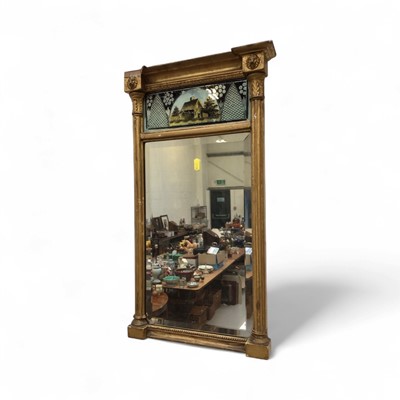 Lot 5180 - Regency gilt mirror measuring approximately