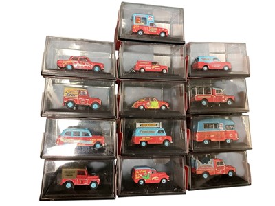 Lot 1867 - Oxford 1:76 scale Chipperfields, Military & Fire, in display boxes (32)