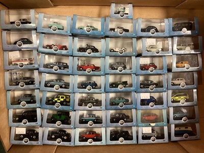 Lot 1869 - Oxford 1:76 scale Automobiles, in display boxes (approx.84)
