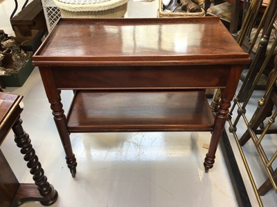 Lot 5318 - Late 19th century two tier mahogany architects table measuring approximately 79cm high x 86cm wide x 45cm deep