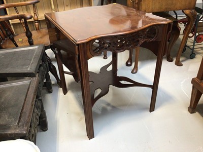 Lot 5326 - Mahogany Chippendale style drop leaf table by Baker (Historic Charleston)