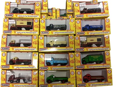 Lot 1877 - Classix 1:76 scale Transport Teasures diecast models Haulage, Commercials & Cars, in window boxes, approx 100 (1 box)