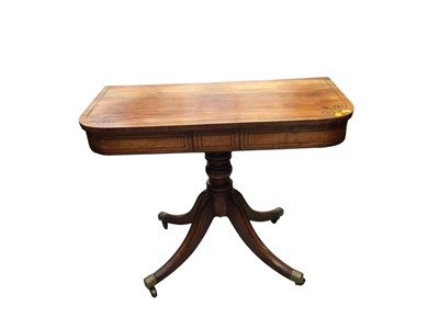 Lot 5330 - 19th century D-end table with inlay decoration to the edges