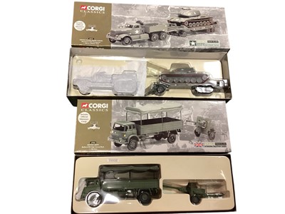 Lot 1878 - Corgi Classics Fighting Vehicles & other military diecast models (1 box)
