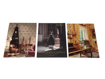 Lot 96 - 'Deborah, Duchess of Devonshire, The last of the Mitford sisters' 'Sotheby's sale catalogue, 2nd March 2016, 'A tribute to John Fowler: Furniture and decorations', Christie's sale catalogue, 1...