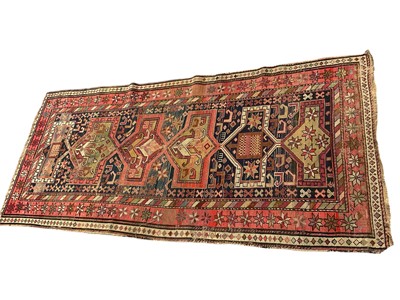 Lot 1300 - Antique Caucasian rug, 210 x 95cm