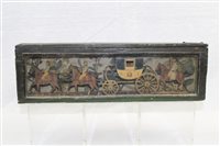 Lot 3707 - 19th century diorama of a coach and horses...