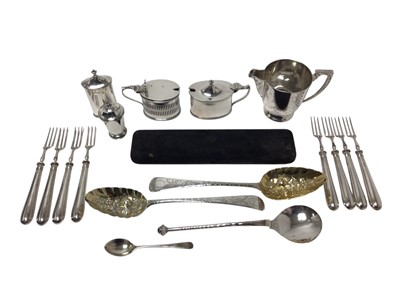 Lot 486 - Selection of miscellaneous silver including condiments
