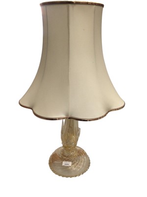 Lot 2321 - Venetian glass table lamp