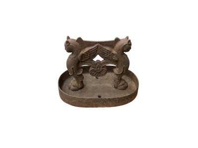 Lot 1271 - Regency cast iron boot scraper