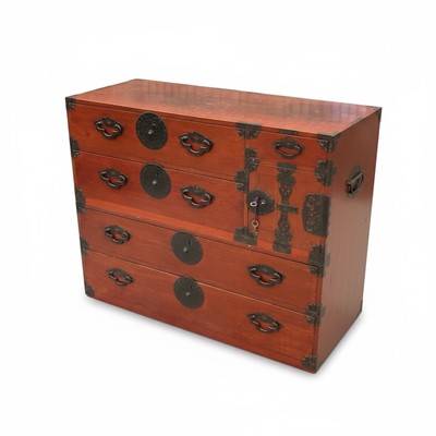 Lot 1276 - Meiji period Japanese chest