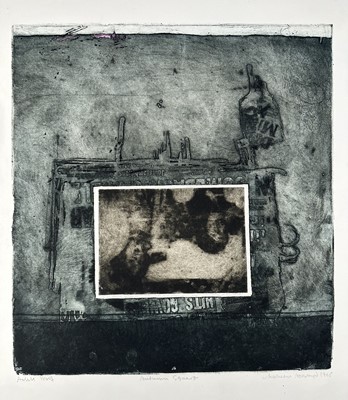 Lot 1184 - *Norman Ackroyd (1938-2024) signed artist's proof etching - Autumn Square, 1965, unframed, 78cm x 57cm