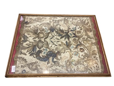 Lot 2530 - 17th / 18th century silk and gold brocade panel