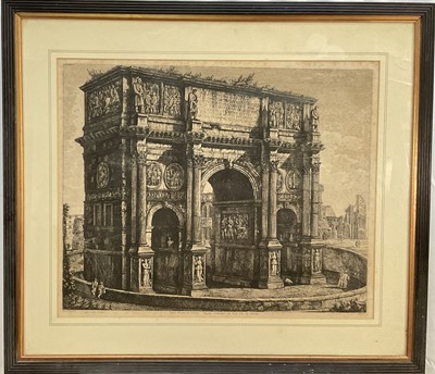 Lot 126 - Luigi Rossini (1790–1857) engraving - Veduta Dell Arco di Constantino