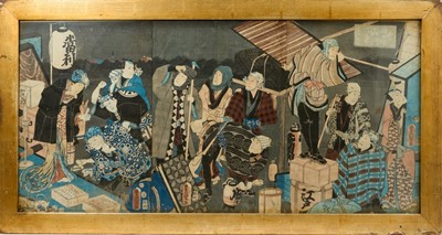 Lot 756 - Utagawa Kunisada (1848-1920) - pair of 19th century Japanese woodcut prints