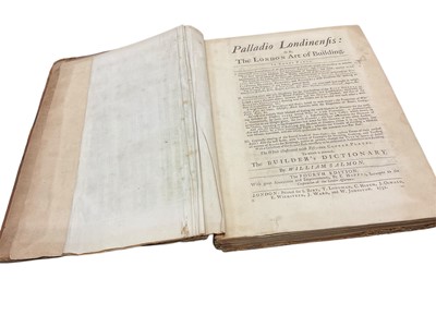 Lot 1483 - William Salmon - Palladio Londinensis... 4th. ed. 1752