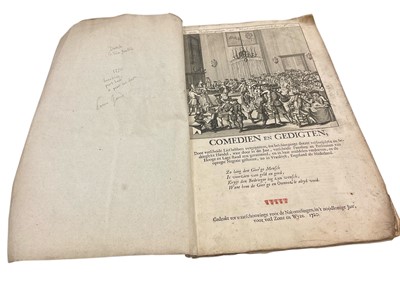 Lot 1407 - Comedien en Gedigten..., Amsterdam, 1720