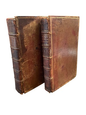 Lot 1420 - Rawlinson - studying History, 1728, two vols, calf bindings.