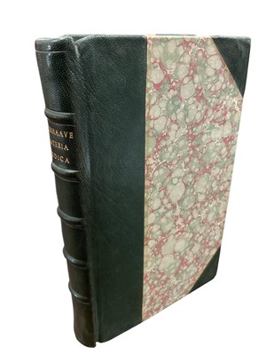 Lot 1421 - Herman Boerhaave, Material Medica, 1741, half calf.
