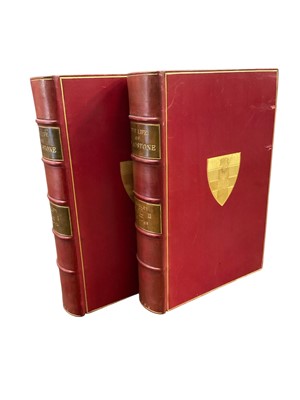 Lot 1418 - John Morley - Life of George Ewart Gladstone - two volumes in Fine Zaendorf binding.