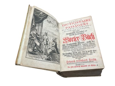 Lot 1473 - Johann Leonhard Frisch - Dictionnaire des Passages, Leipzig, 1712