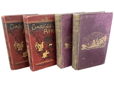 Lot 1468 - Henry Morton Stanley - Darkest Africa, original pictorial boards, 1890, some damage.
