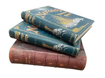 Lot 1466 - Dr Fridtjof Nansen. The Norwegian Polar Expedition 1893-96, or Farthest North, 2 Vols, first edition 1898, and another two bound in one.