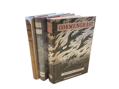 Lot 1445 - Mervyn Peake - the Gormanghast trilogy, first editions.