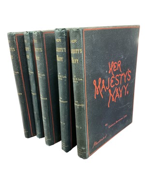 Lot 1509 - Charles Rathbone Low: Her Majesty's Navy, including its Deeds and Battles', six vols. pub J.S. Virtue & Co., London, 1890
