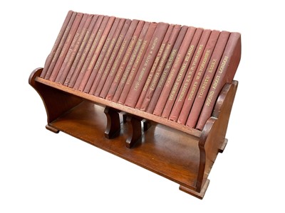 Lot 1435 - 26 volumes - Tourist’s guide in mahogany bookcase