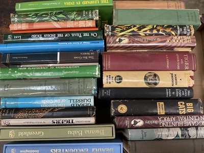 Lot 1497 - Collection of books relating to tigers and big game.