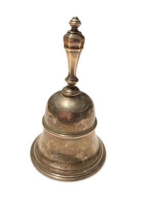 Lot 174 - George V silver table bell, (London 1931), maker William Comyns & Sons Ltd, 14cm in height, all at approximately 8ozs.