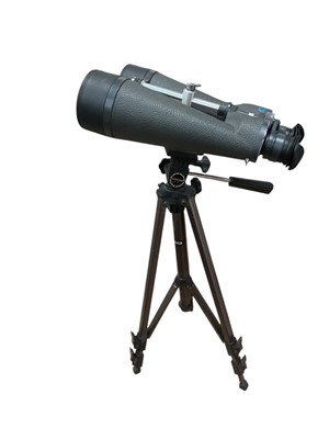 Lot 2854 - Pair of Swift Observation binoculars in box together with tripod.