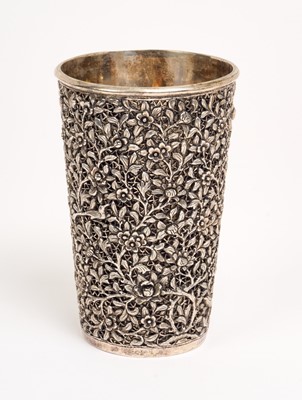 Lot 254 - Late 19th / early 20th century white metal beaker