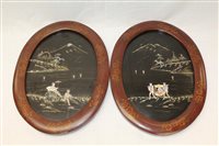 Lot 3748 - Pair late 19th century Japanese mother of...