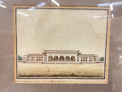 Lot 5268 - Indian interest: 19th century watercolour, 'Palace at Deeg'