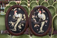 Lot 3749 - Pair late 19th century Japanese mother of...