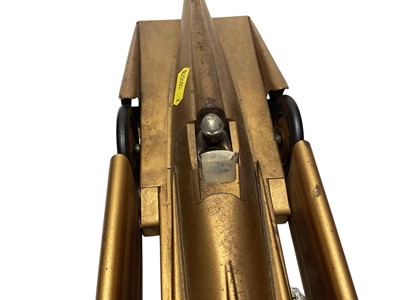 Lot 2044 - 1930s Kingsbury Motor Driven racing car, made in USA, painted gold, with Dunlop tires