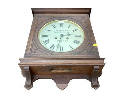 Lot 3051 - 19th/early 20th century shop wall clock