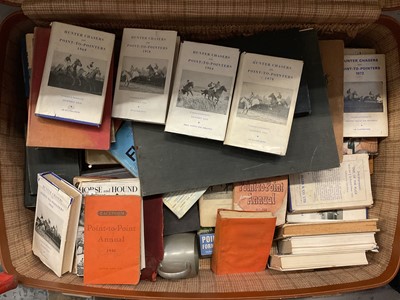 Lot 32 - Large quantity of Point to Point related books from 1930's - 1970's, contained in a brown suitcase.