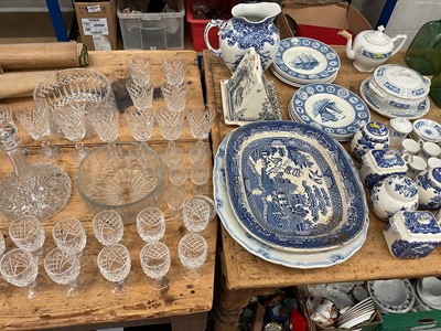 Lot 18 - Group of assorted ceramics and glassware to include a Coalport Revelary pattern teaset.