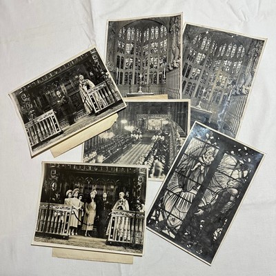 Lot 1231 - British Official Photographs (Air Ministry), for the Battle of Britain Memorial Chapel, Westminster Abbey Memorial of of the men of the flying forces who gave their lives during the Battle of Br...