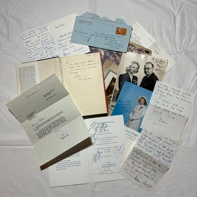 Lot 1234 - Herbert Wilcox (1890-1977), British Film Director and Producer, and Anna Neagle (1904-1986), Actress and Singer. A collection of signed and handwritten correspondence from Herbert Wilcox and Ann...
