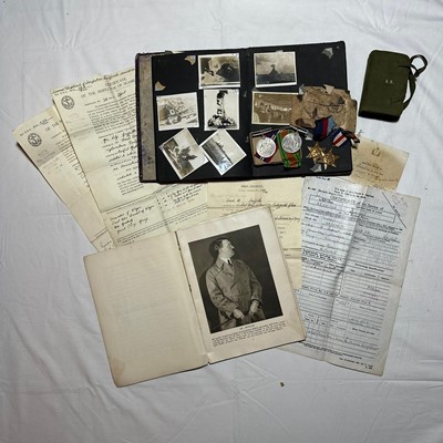 Lot 741 - Second World War casualty medal group comprising 1939 - 1945 Star, France and Germany Star, Defence and War medals, together with ephemera, relating to the recipient Daniel Griffiths