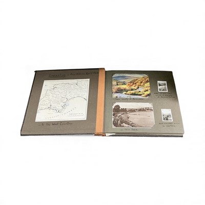 Lot 744 - Second World War interest- Evacuation To The West Country, a diary photograph album by Miss V Fuller, August 1939 - April 1945. The fascinating album accounting the life of Miss Fuller...