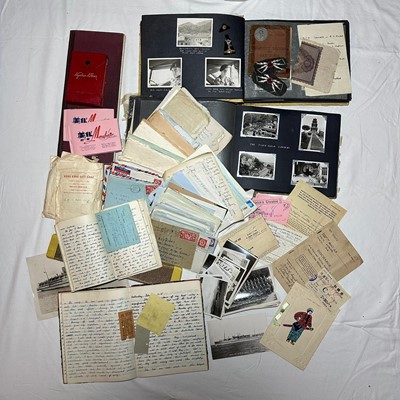 Lot 742 - Interesting archive of letters and ephemera relating to Signalman / L CPL Geoffrey Arrold Davey Royal Signals. Including Soldiers Record and Pay Book, Record Of Service, Discharge from the Hong...